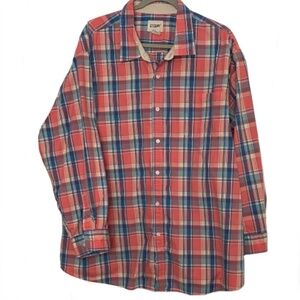 Mens casual, collared, button-down, long-sleeve, size 3XL
